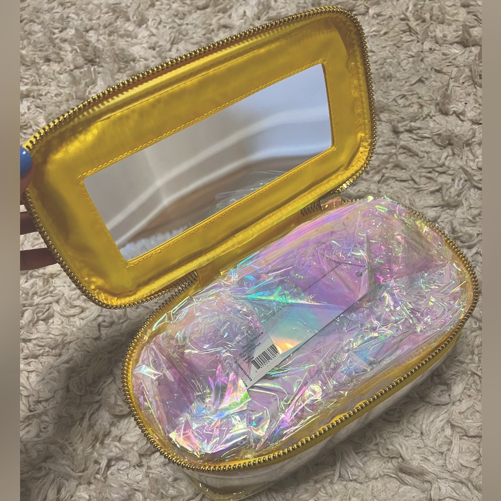 NWT Stoney Clover Lane Clear Open Top Mirror Pouch